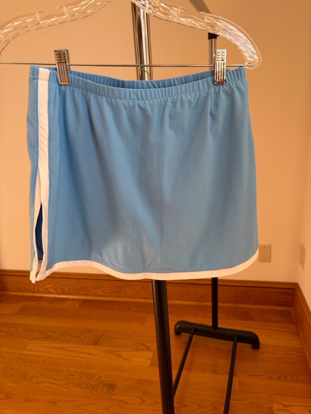 Nike Light Blue Dri-FIT Athletic Skort with White Trim